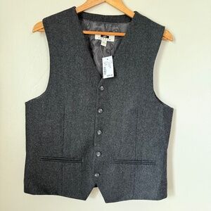 Joseph Abboud Heritage Wool Blend Suit Vest – Men’s S Charcoal Gray | NWT